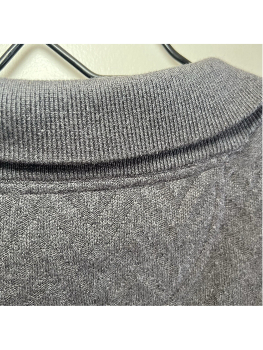 Tasso Elba Grey Button Front Cotton Cashmere Cardigan Sweater Mens size Large - Picture 7 of 11